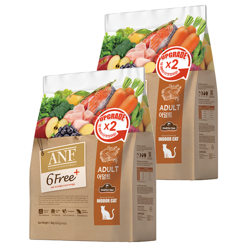 ANF 식스프리플러스 캣 기능성 사료, 어덜트, 1.6kg, 2개