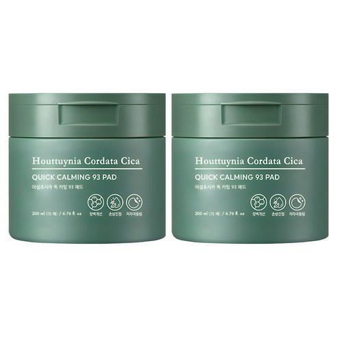 토니모리 어성초 시카 퀵 카밍 토너 패드 200ml, 70개입, 2개