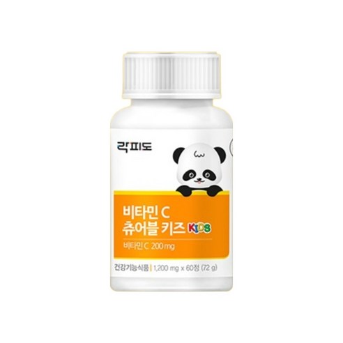 락피도 비타민 C 츄어블 키즈 72g 60정, 3개 이미지 3