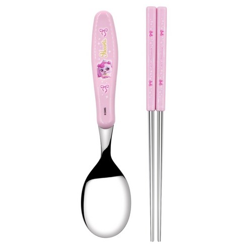 르번 프린세스 캐치티니핑 베이직 수저 세트, 하츄핑, 1세트, 스푼 + 젓가락