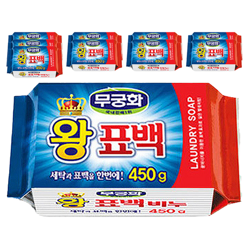 무궁화 왕표백비누, 450g, 10개