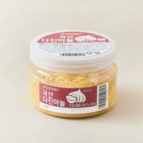 국내산 다진마늘, 400g, 1통