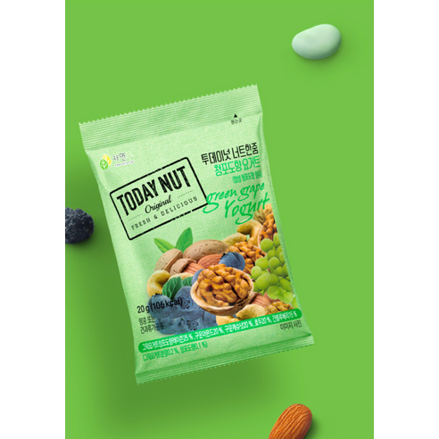 투데이넛 너트한줌 패밀리 견과 6종 선물세트 600g 후기 분석 - 영양 성분 표시