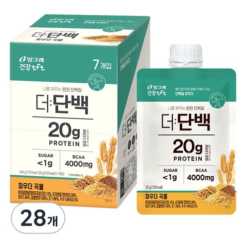 더단백 파우더 곡물 프로틴 32g, 28개 실사용 후기 | 효과 있을까? 썸네일