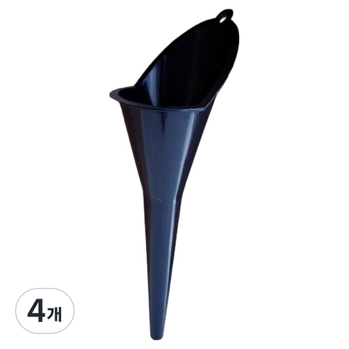 타이드코 자동차 오토바이용 오일교체 깔대기, 4개, 블랙