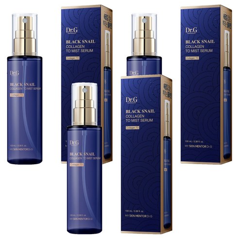 닥터지 블랙 스네일 콜라겐 투 미스트 세럼, 100ml, 3개