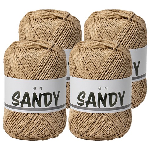yarna 샌디 뜨개실 50g, 13 베이지, 4개