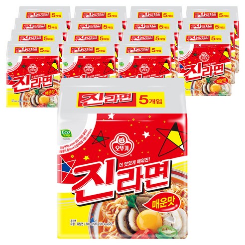 오뚜기 진라면 매운맛 120g, 80개