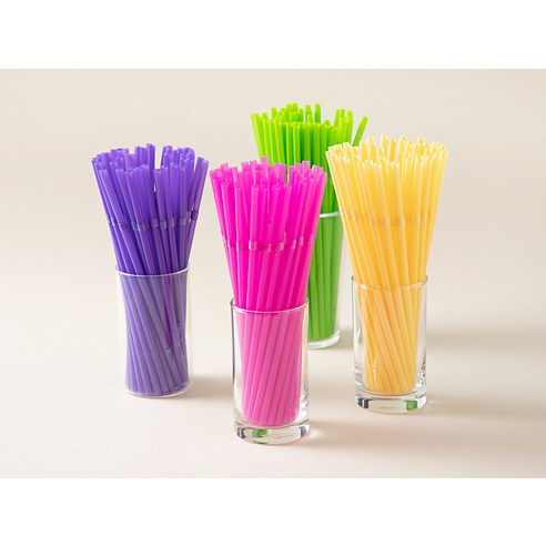 코멧 컬러풀 자바라 타입 빨대 21cm 실사용 후기 | 효과 있을까? - 상품 이미지 3