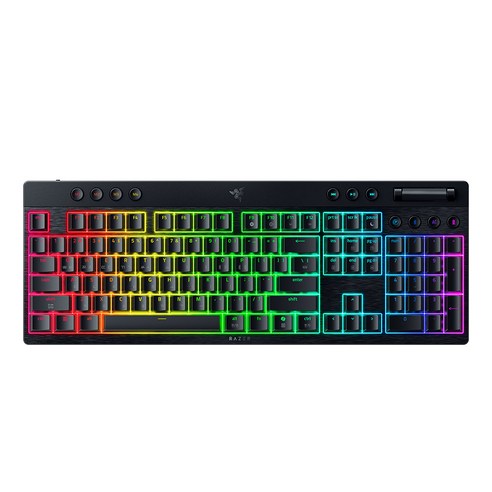 레이저 BlackWidow V4 Low profile HyperSpeed Linear KR 유무선겸용 키보드, Black, RZ03-0527, 제조사축