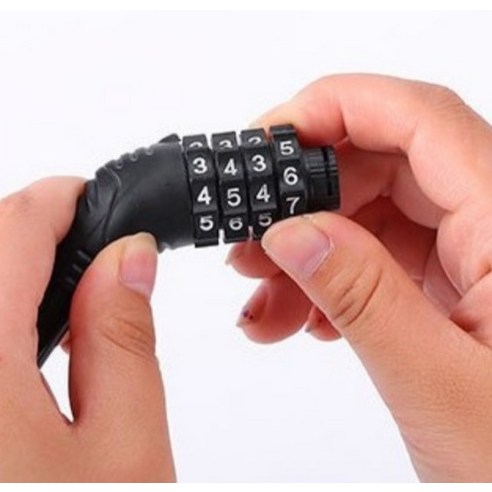 정상아이앤 도난방지 잠금 자전거 자물쇠 와이어락 이미지 4