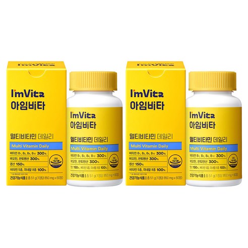 아임비타 멀티비타민 데일리, 60정, 2개