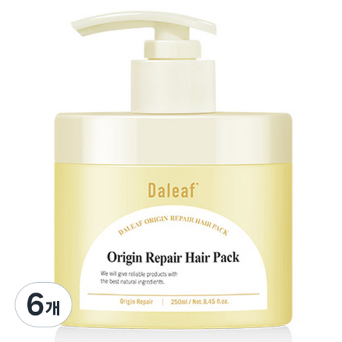 달리프 오리진 리페어 헤어팩, 6개, 250ml