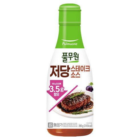 풀무원 저당 스테이크소스, 280g, 1개