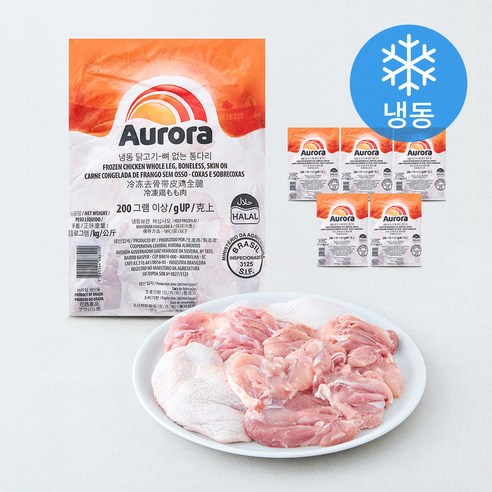오로라 브라질산 닭다리살 6개입 (냉동), 6개, 2kg