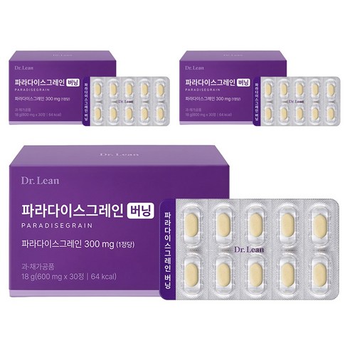 닥터린 파라다이스그레인 버닝 18g, 3개, 30정