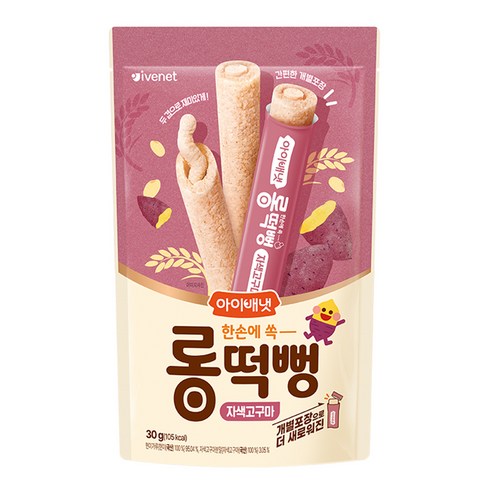 아이배냇 유아용 롱떡뻥 씰과자 30g, 1개