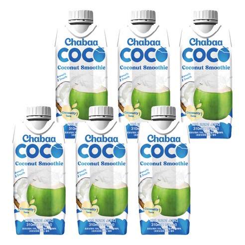 차바 코코넛스무디, 6개, 310ml
