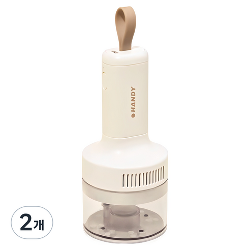 투코비 강력 흡입 충전식 데스크청소기 C타입, 화이트, 2개