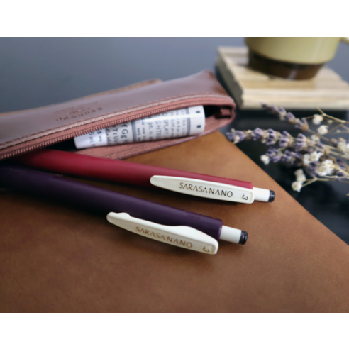 제브라 사라사 나노 빈티지 5색 세트 0.3mm 후기 분석 - 펜촉 근접 사진