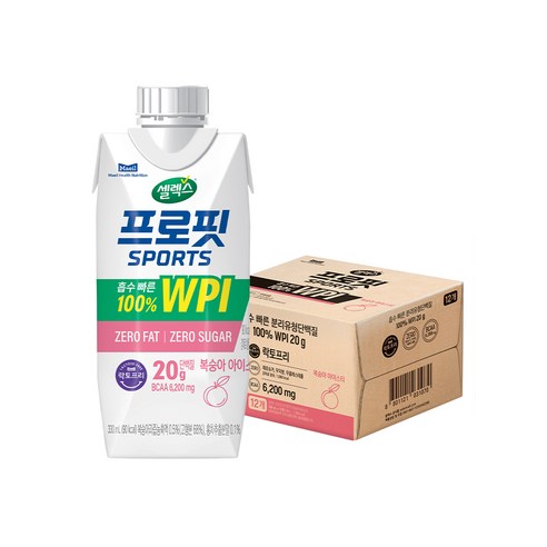 셀렉스 프로핏 스포츠 복숭아 아이스티 330ml, 12개 실사용 후기 | 효과 있을까? - 상품 이미지 1