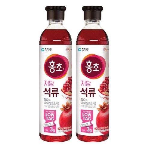 홍초 저당 석류, 900ml, 2개