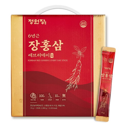 정원장 6년근 에브리데이 장홍삼 스틱 100p 1kg, 1박스 맛있게 먹은 솔직 후기 썸네일