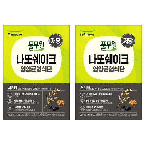 풀무원 나또 쉐이크 서리태 7p 280g, 2개 실사용 후기 | 효과 있을까? - 상품 이미지 1