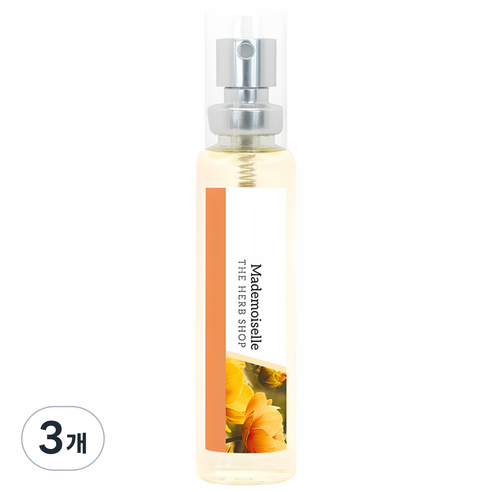 더허브샵 마드모아젤 오 드 뚜왈렛, 18ml, 3개