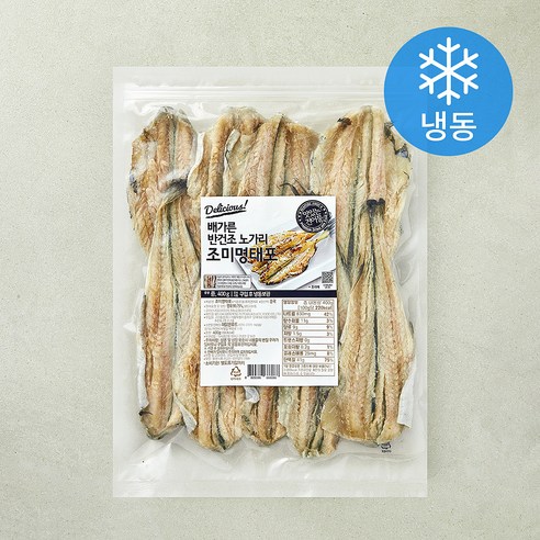 해맑은푸드 배가른 반건조 노가리 조미명태포 (냉동), 1개, 400g(중) 1개, 400g(중)
