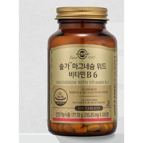 솔가 마그네슘 위드 비타민 B6 320정, 1개 이미지 2