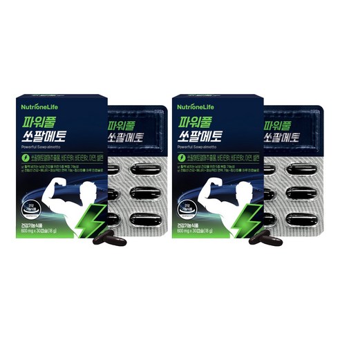 뉴트리원 파워풀 쏘팔메토 로르산 115, 30정, 2개