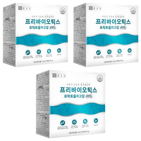 종근당 프리바이오틱스 프락토올리고당 FOS 유산균 30p 150g, 3개 솔직 후기 | 실사용자 리뷰 분석 - 상품 이미지 1