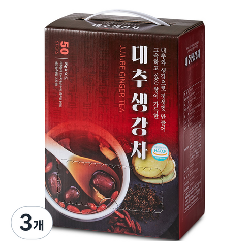 지노 대추 생강차, 15g, 50개입, 3개