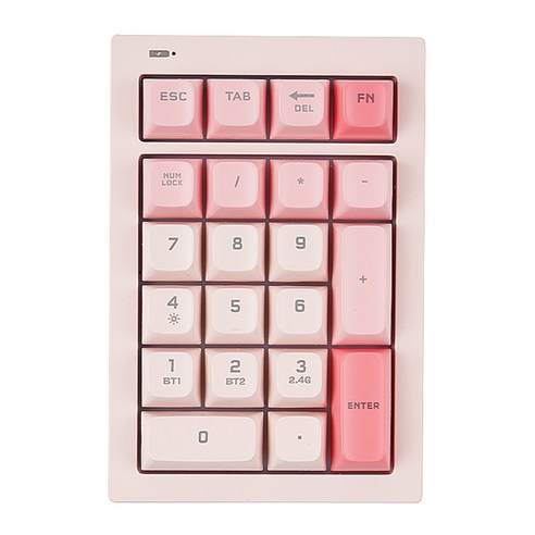 지클릭커 오피스프로 사일런스M 무선 넘버 키패드, CORAL RC1, NK21, 제조사축