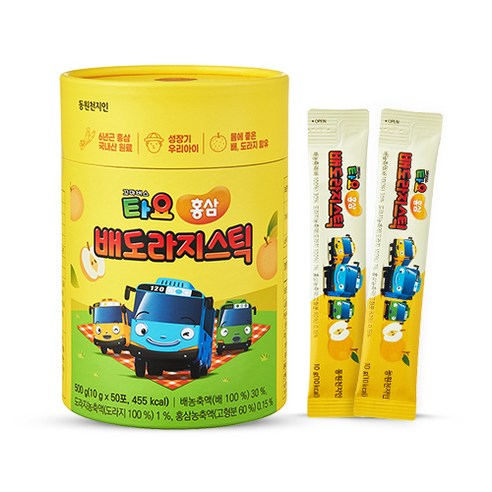천지인 타요 홍삼 배도라지 스틱 50p 500g, 1개 맛있게 먹은 솔직 후기 - 상품 이미지 1
