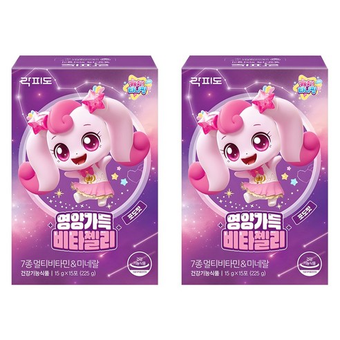 락피도 영양가득 비타젤리 15p, 225g, 2개