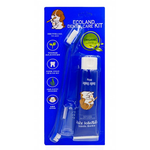 부들부들 에코랜드 반려동물 치약칫솔세트 이미지 2