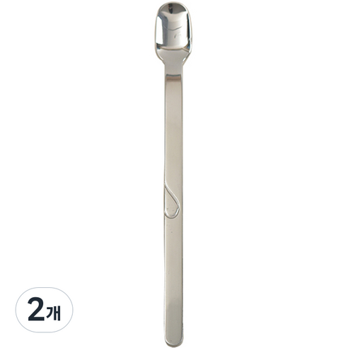 윌리브 국산 304 스텐 콤비 하트 커트러리 티스푼 실버, 2개, 단품
