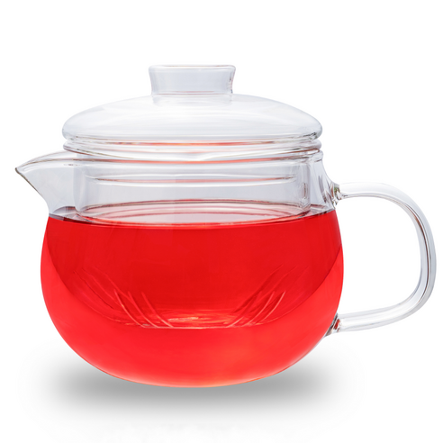 비더리빙 내열유리 차거름망 티포트, 투명, 1개, 400ml