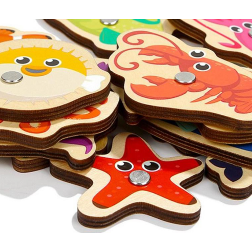 에코큐브 유아용 원목 자석 낚시놀이 세트 이미지 4