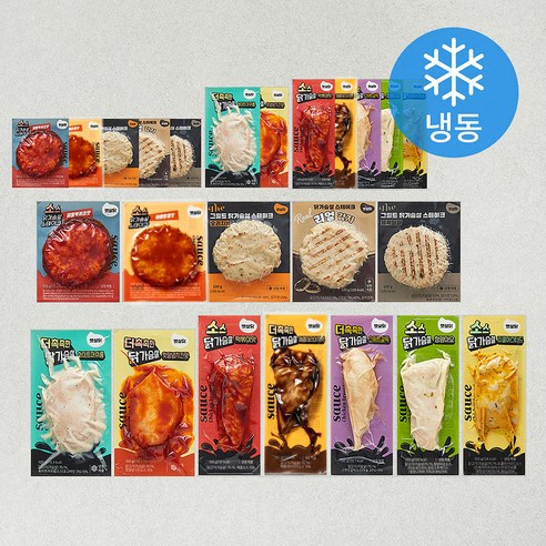 햇살닭 더촉촉한 닭가슴살 100g x 12종 x 2개입 세트 (냉동), 1개입, 24개