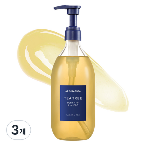 아로마티카 티트리 퓨리파잉 샴푸, 750ml, 3개