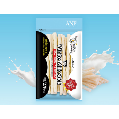 ANF 강아지 로하이드 화이트 스틱 이미지 3