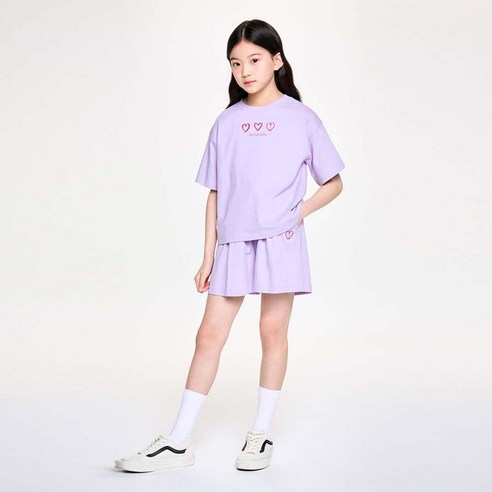 젤리스튜디오 트리플 하트 스마일 상하의 세트