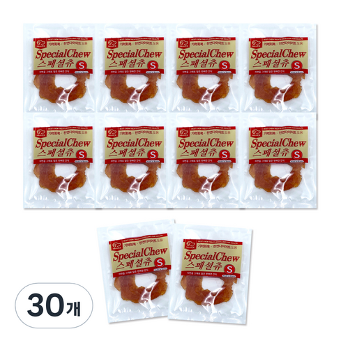 네츄럴이엑스 스페셜츄 강아지 건조 간식, 닭고기, 9g, 30개