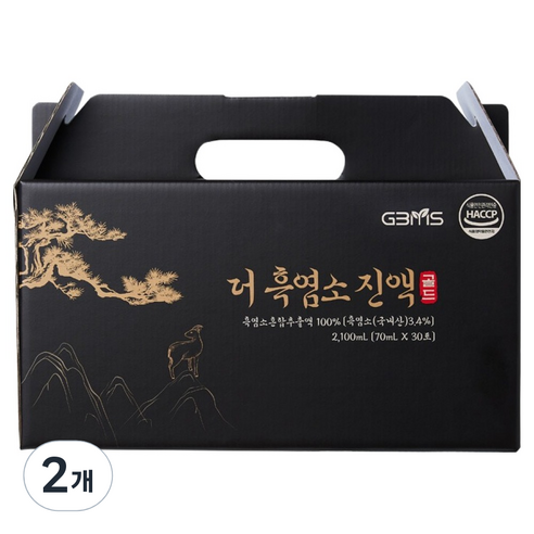 지비엠에스 더 흑염소 진액 골드, 2개, 2.1L