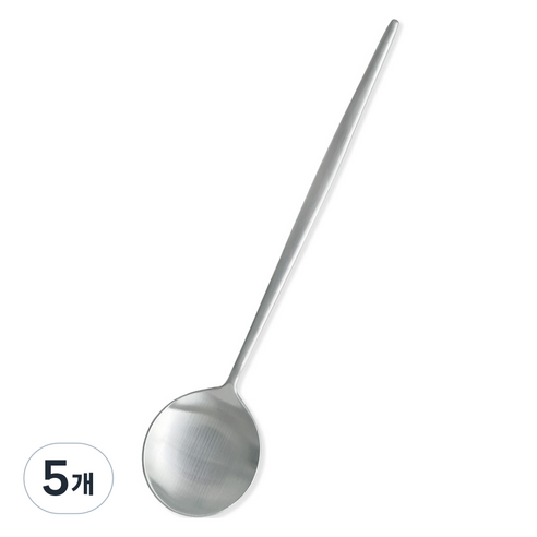 부엌다옴 플리비체 스텐304 커트러리 디너스푼, 실버, 단품, 5개