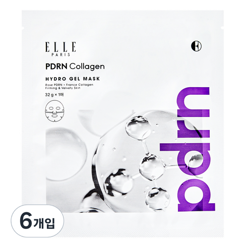 ELLE PARIS PDRN 콜라겐 하이드로겔 마스크 [탄력 개선 임상], 1개입, 6개