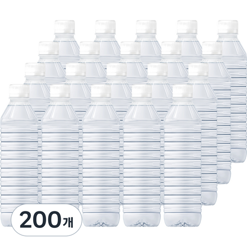 지리산물하나 eco 생수 무라벨, 200개, 500ml